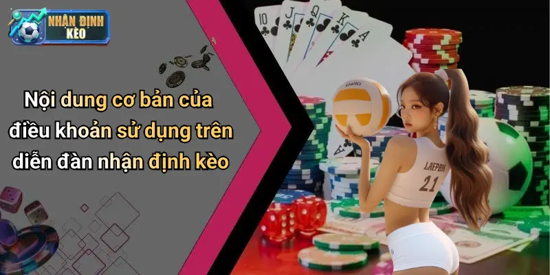 Nội dung cơ bản của điều khoản sử dụng trên diễn đàn nhận định kèo