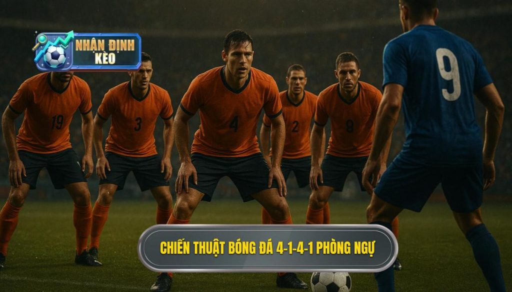 Chiến thuật bóng đá 4-1-4-1 phòng ngự