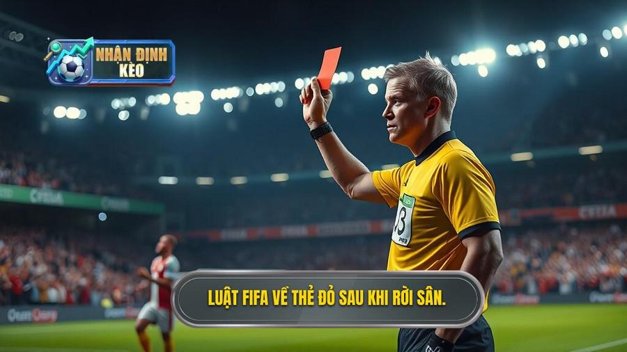 1. Luật FIFA về thẻ đỏ sau khi rời sân.