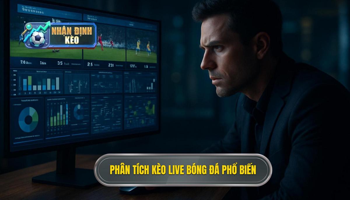 Phân tích các loại hình phổ biến trong kèo live bóng đá